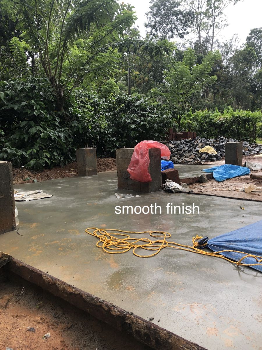 How to build cement flooring under a container